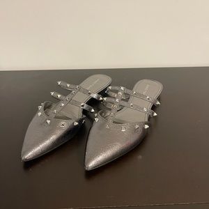 Marc Fisher Slide on Rockstud Flats Sz 9